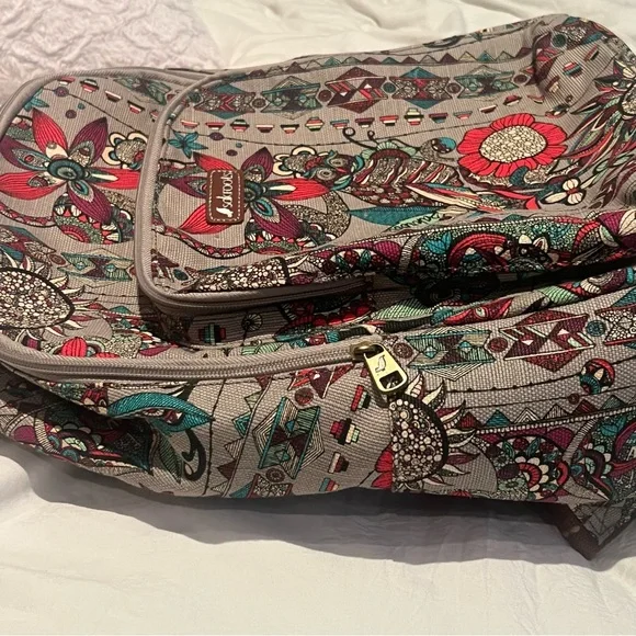 Sakroots Owl print Artists Circle Women's Backpack - Picture 12 of 16